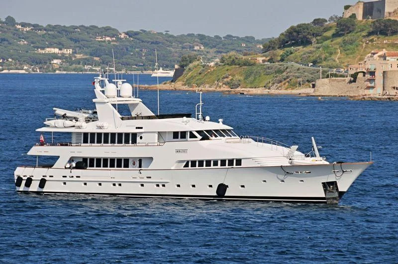 a boat in the water aboard AMORAZUR II Yacht for Sale