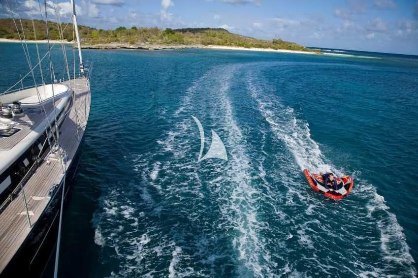 a boat on the water aboard ICARUS Yacht for Sale