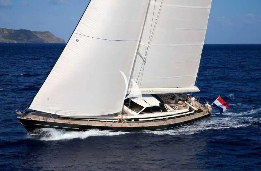 a sailboat on the water aboard ICARUS Yacht for Sale