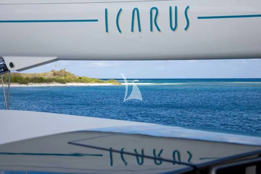 a boat on the water aboard ICARUS Yacht for Sale