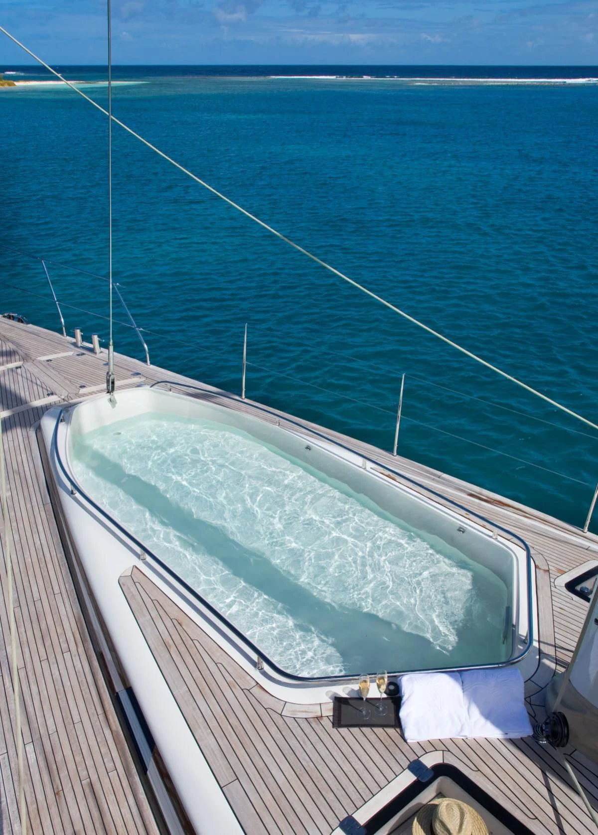 a boat on the water aboard ICARUS Yacht for Sale