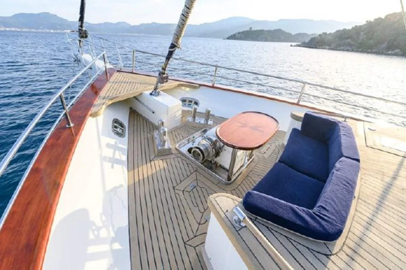 a boat on the water aboard SEA U SOON Yacht for Sale