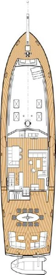 a clock on a wall aboard SEA U SOON Yacht for Sale