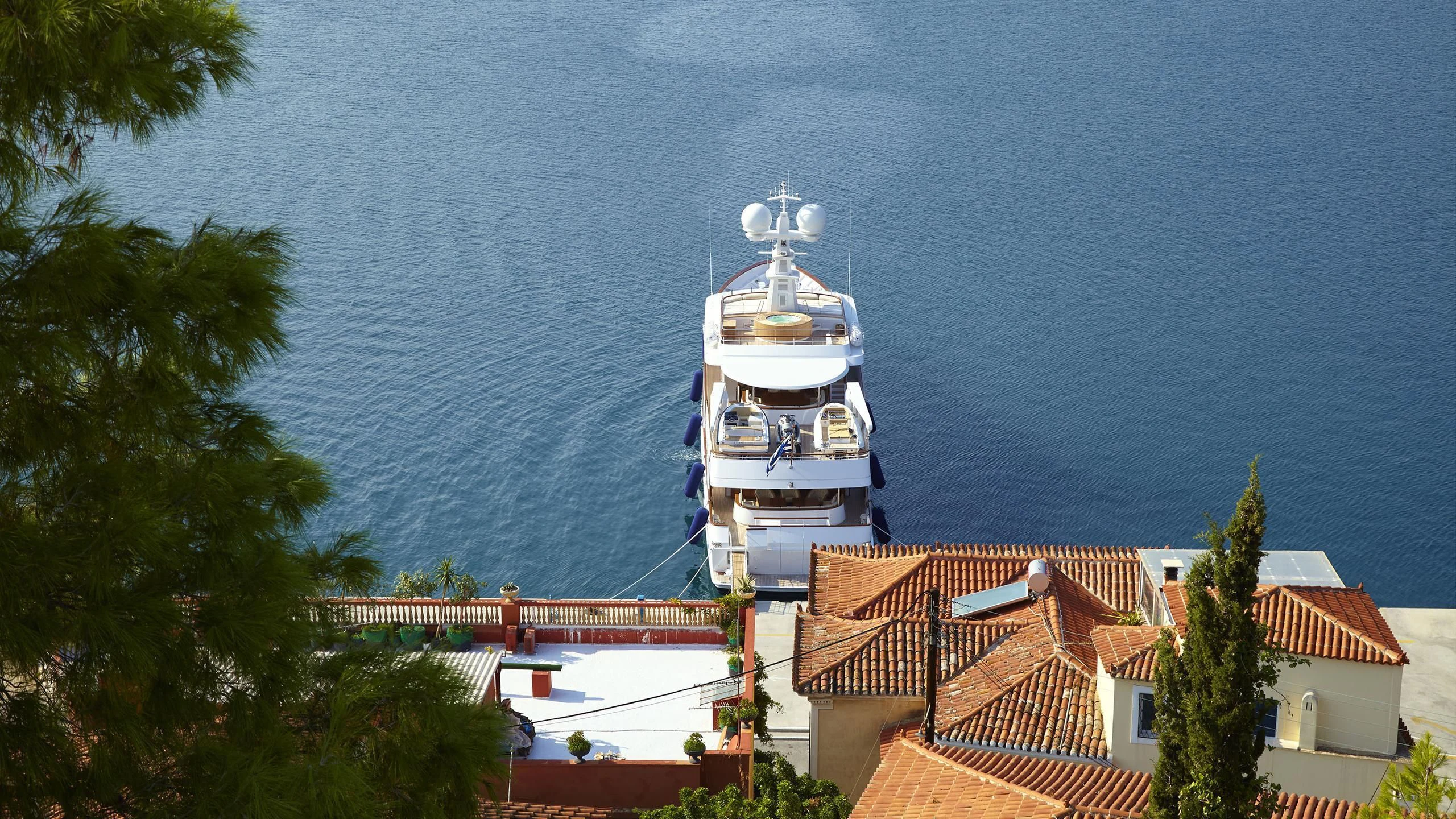 a boat on the water aboard ANCALLIA Yacht for Sale