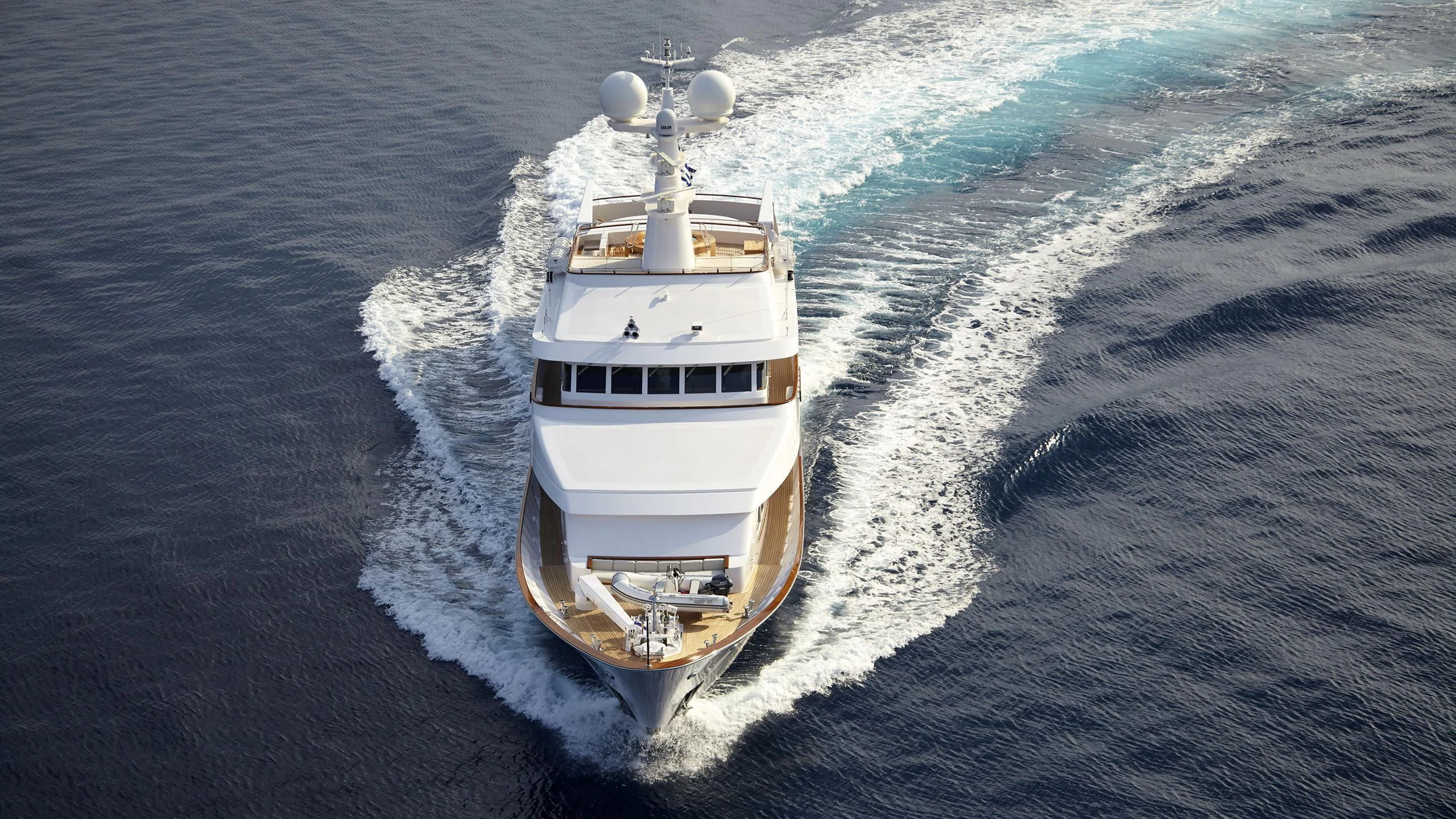 a boat in the water aboard ANCALLIA Yacht for Sale