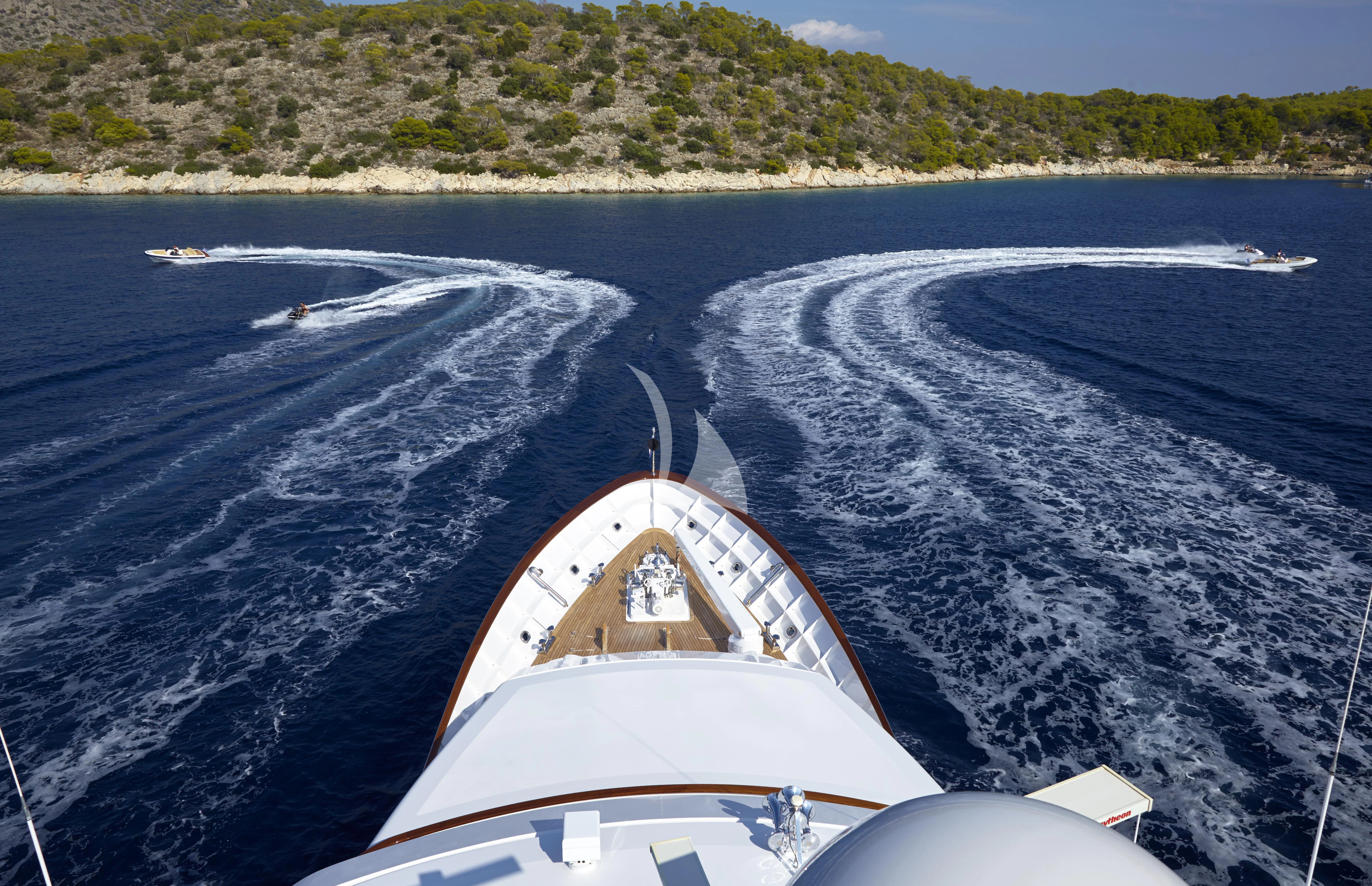 a boat on the water aboard ANCALLIA Yacht for Sale