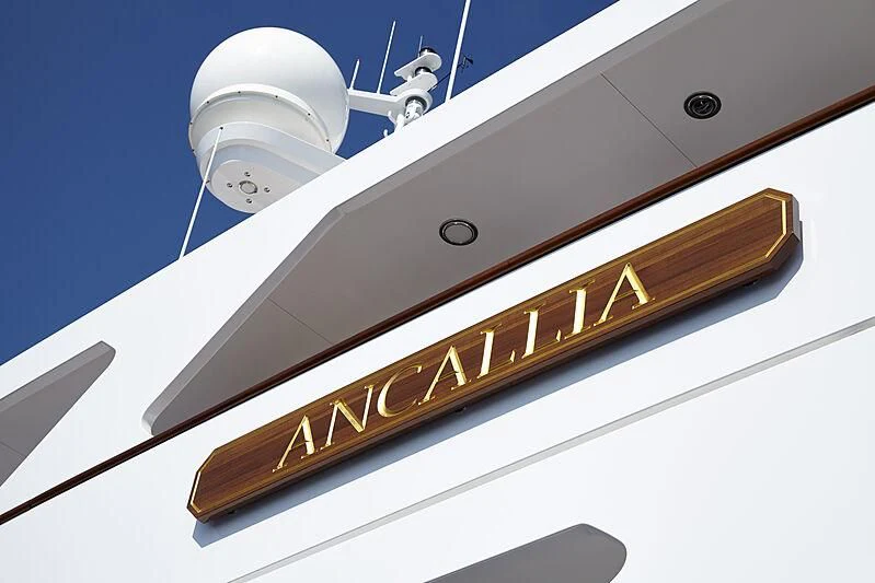 a close-up of a missile aboard ANCALLIA Yacht for Sale