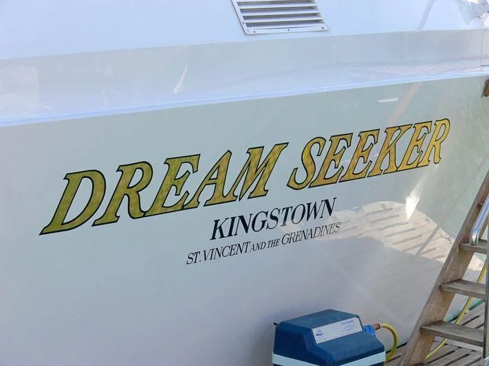 logo aboard ANCALLIA Yacht for Sale