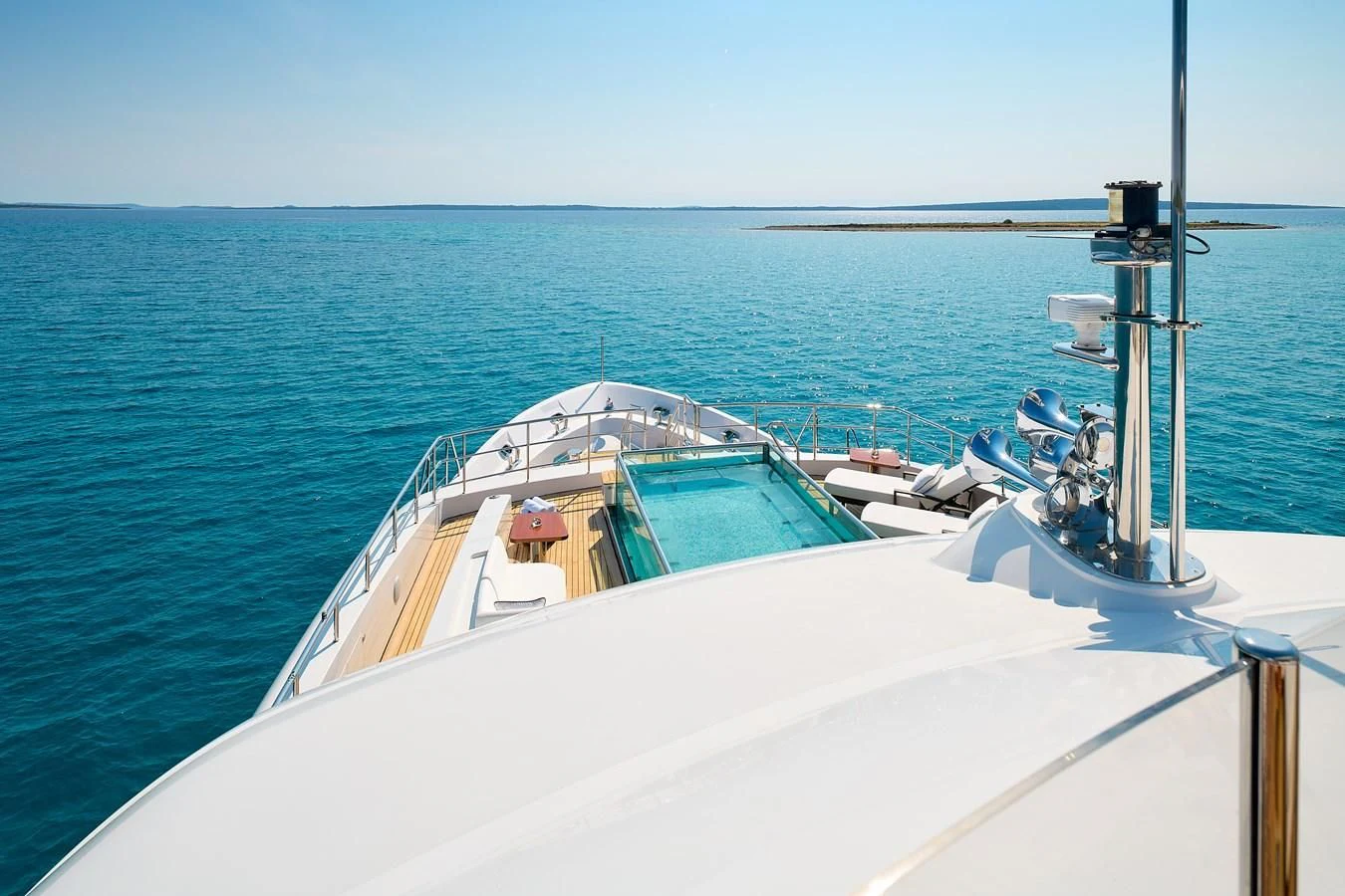 a boat on the water aboard LADY MRD Yacht for Charter