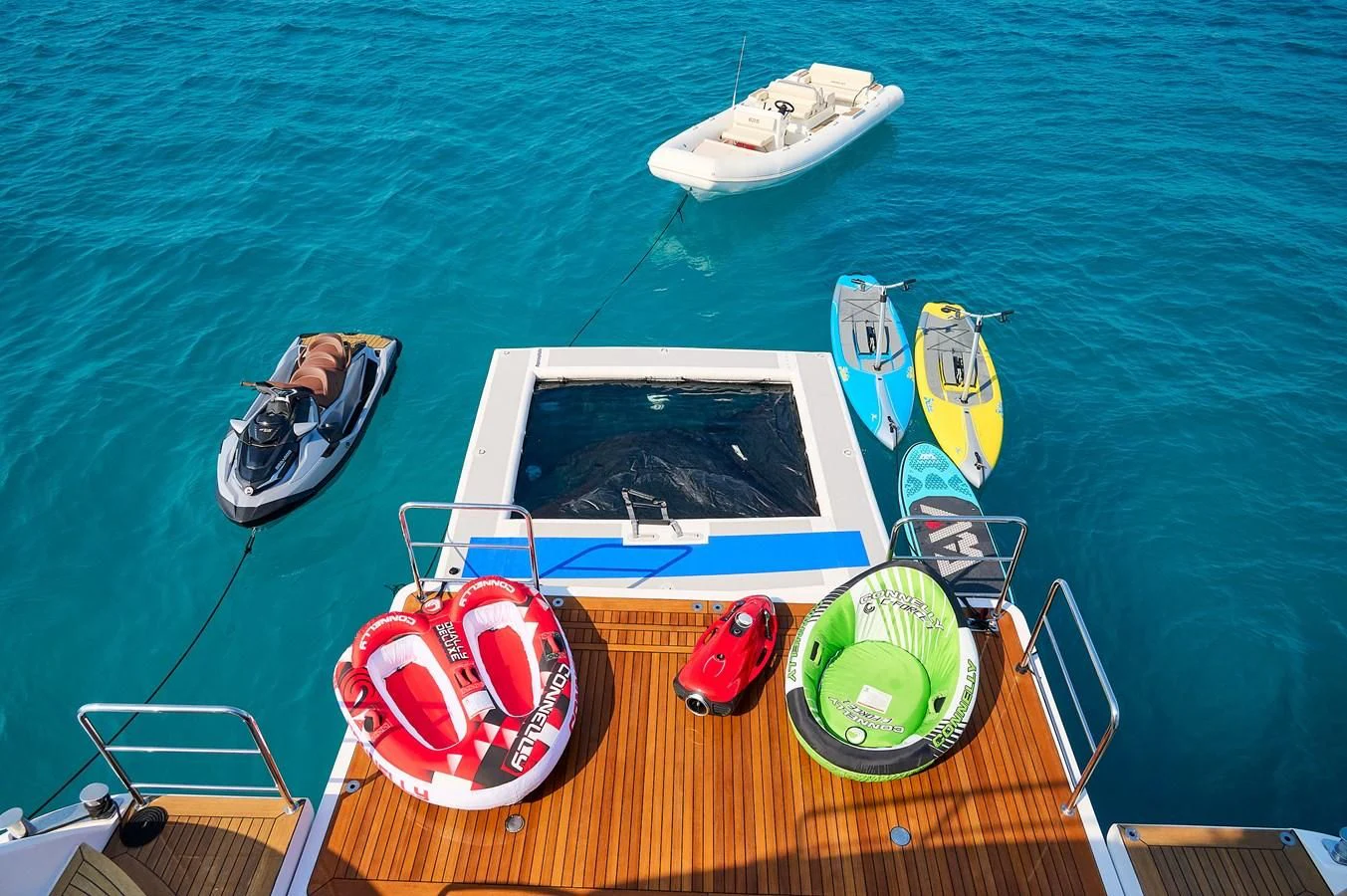 a boat on the water aboard LADY MRD Yacht for Charter