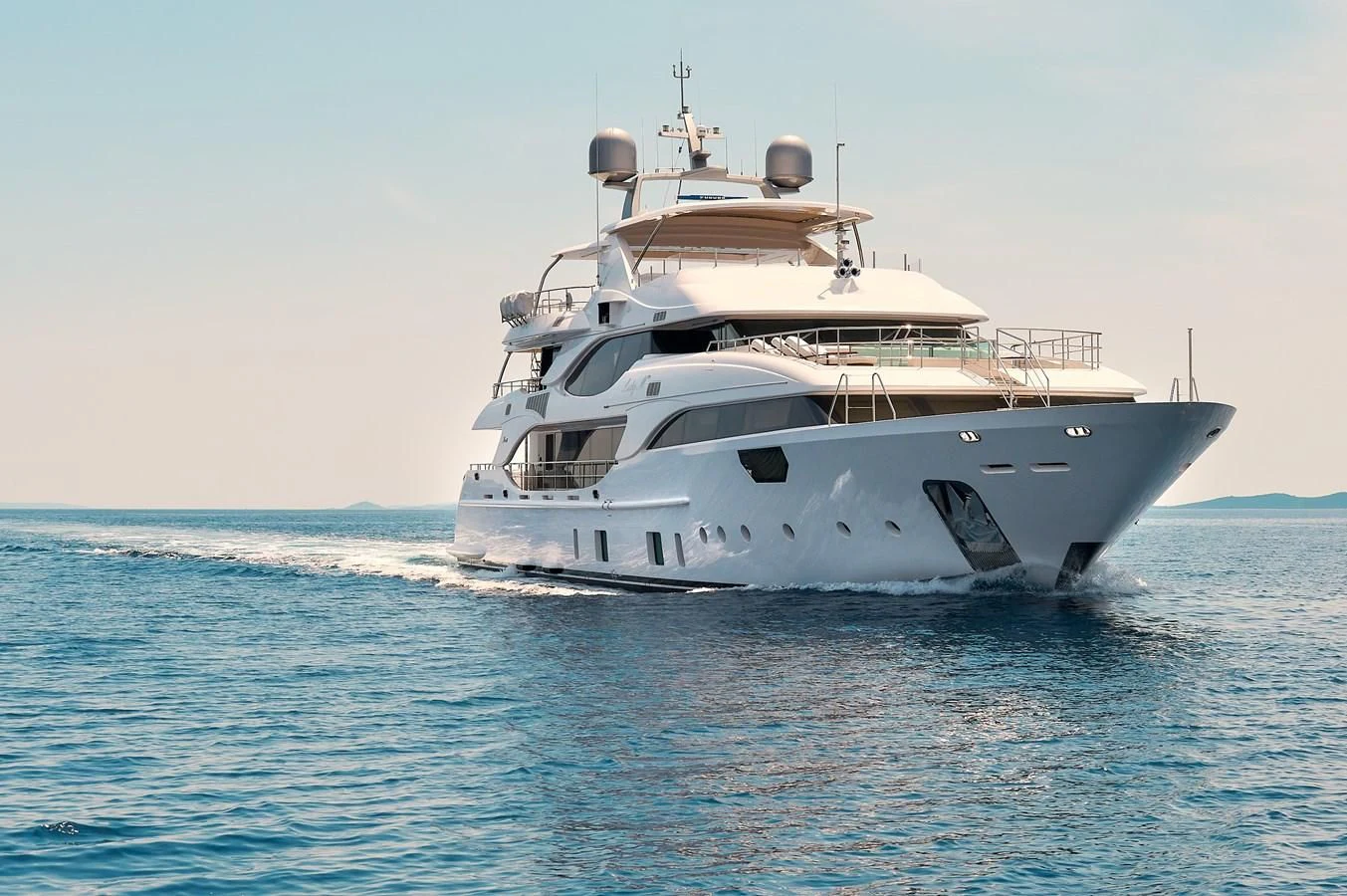 a white yacht in the water aboard LADY MRD Yacht for Charter