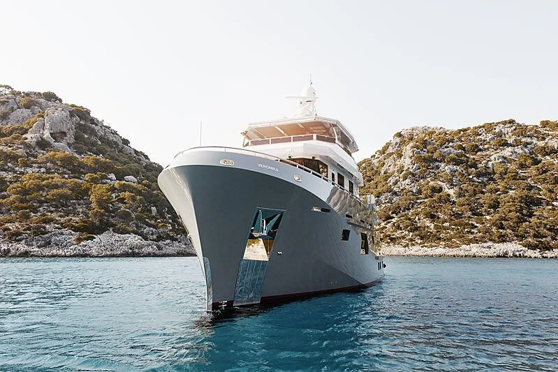 a boat on the water aboard VERONIKA Yacht for Sale