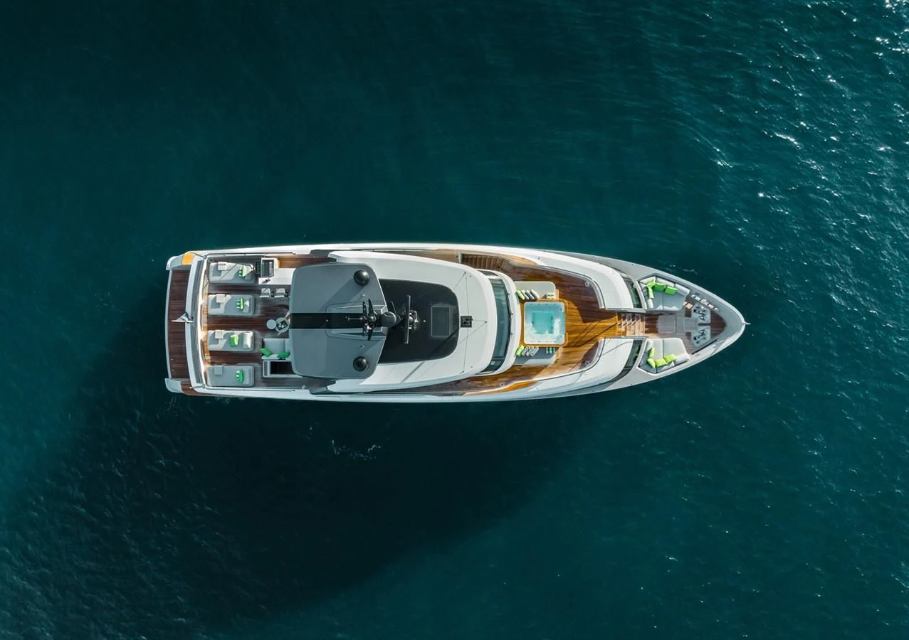 a boat on the water aboard PEARL Yacht for Sale