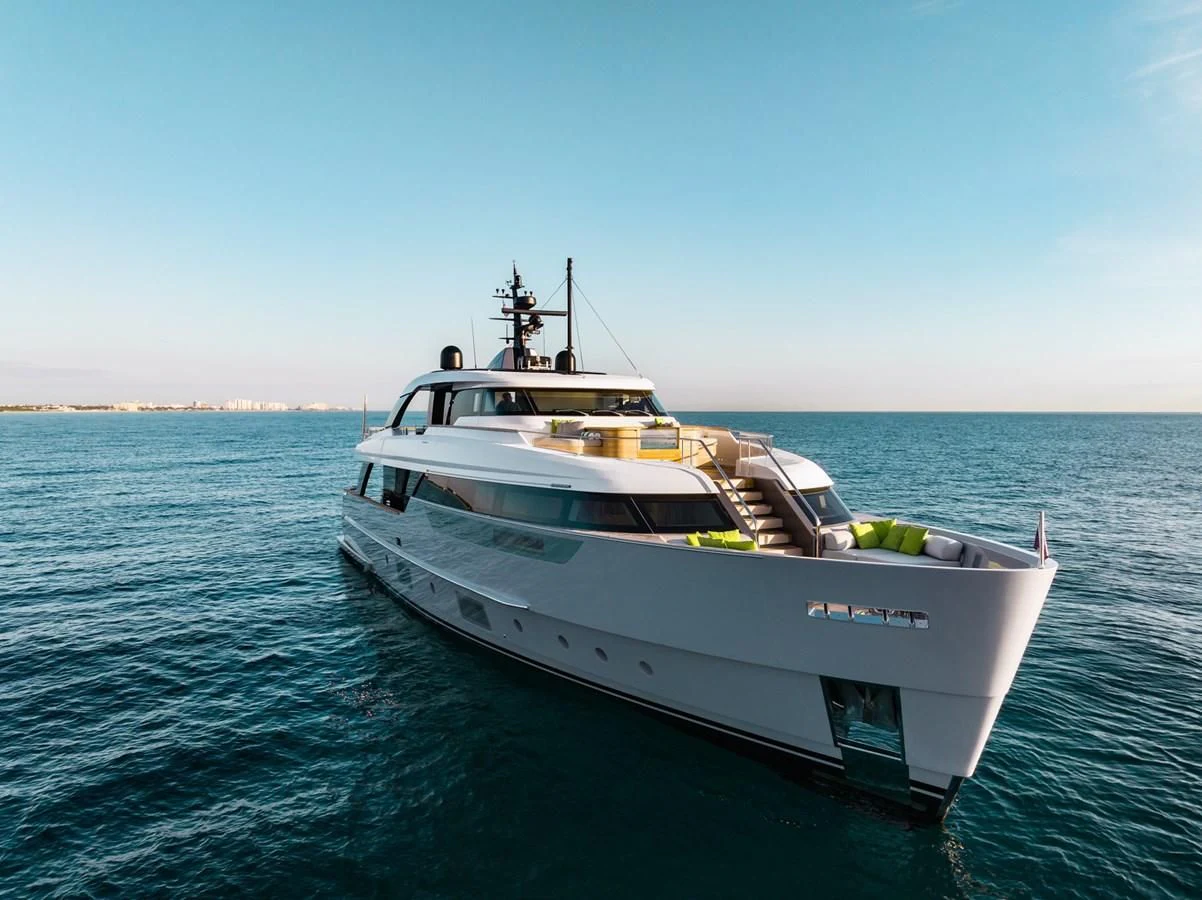 a boat on the water aboard PEARL Yacht for Sale