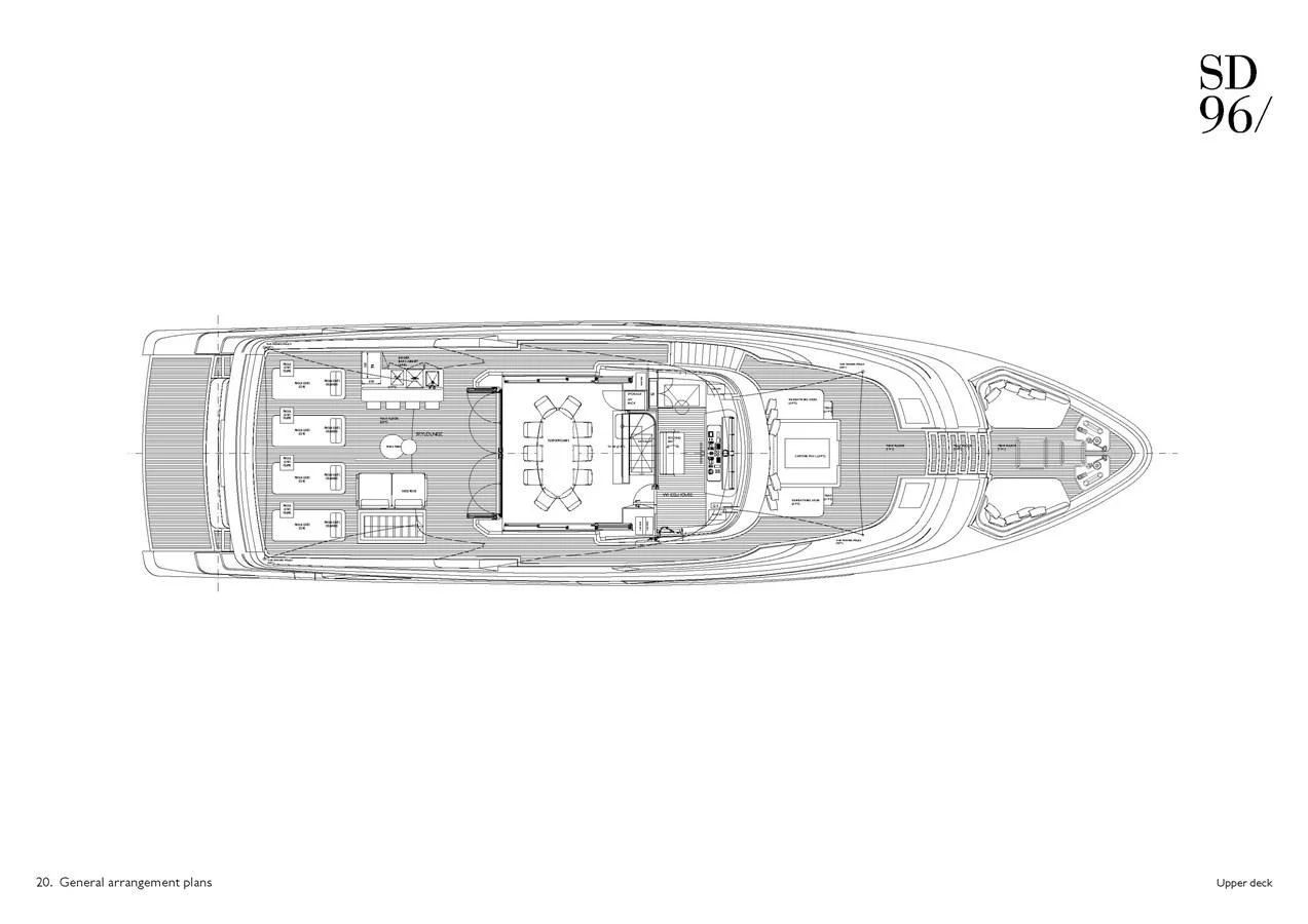 diagram aboard PEARL Yacht for Sale