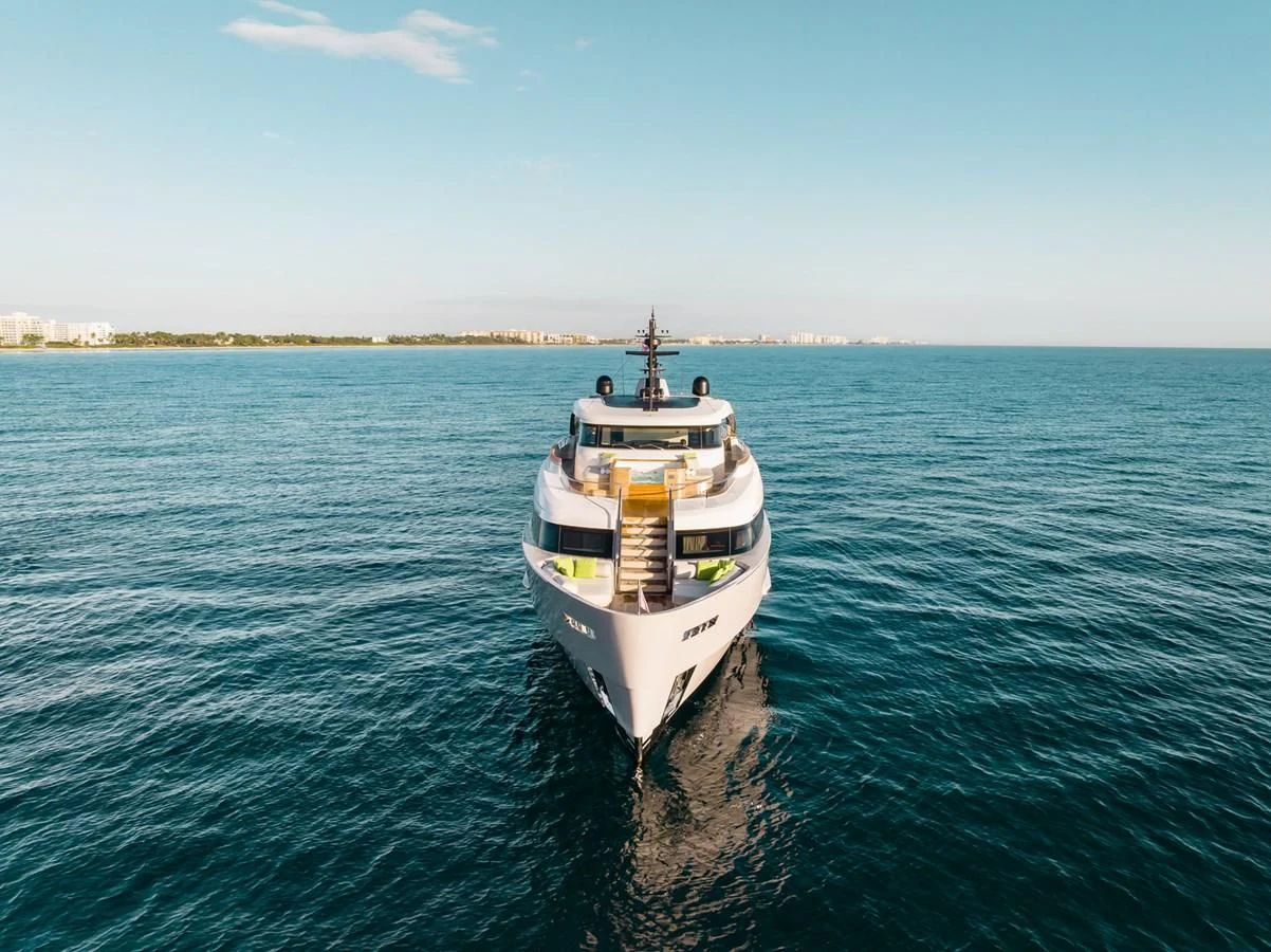 a boat on the water aboard PEARL Yacht for Sale
