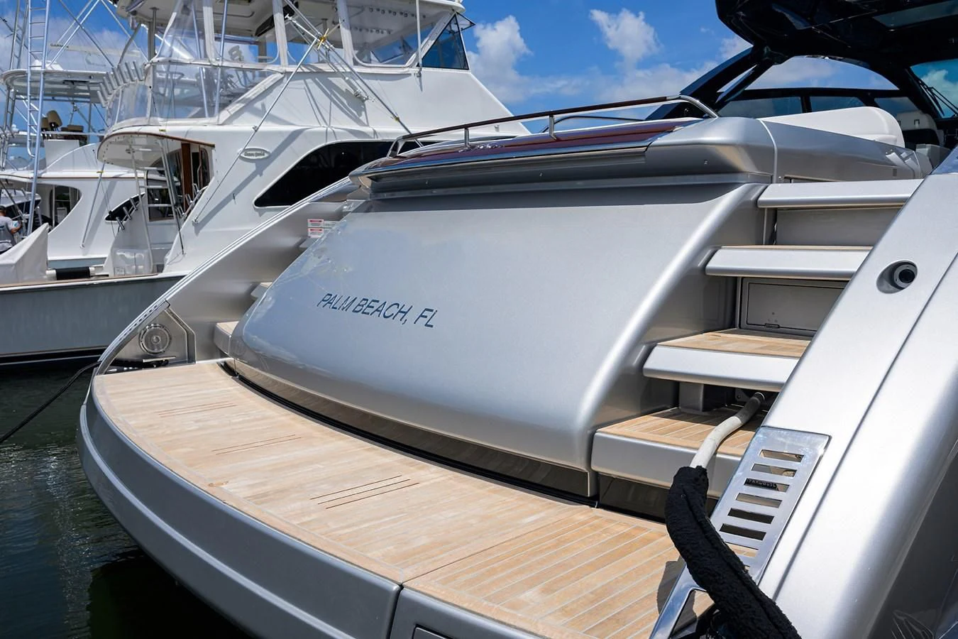 a boat on the water aboard JACQPOT Yacht for Sale