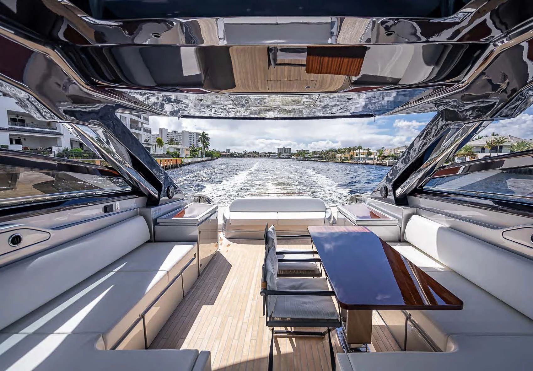 a boat on the water aboard JACQPOT Yacht for Sale