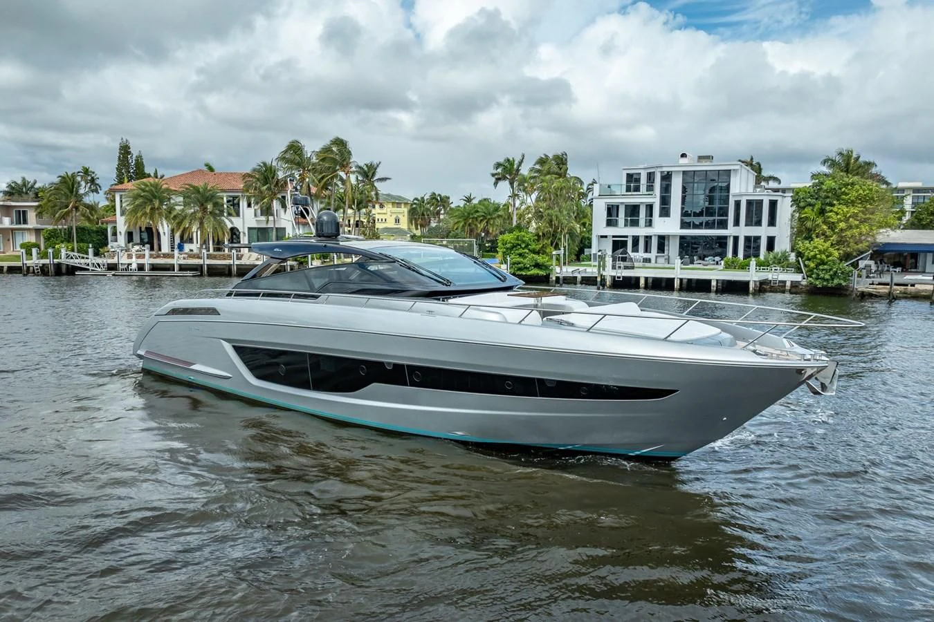 a boat on the water aboard JACQPOT Yacht for Sale