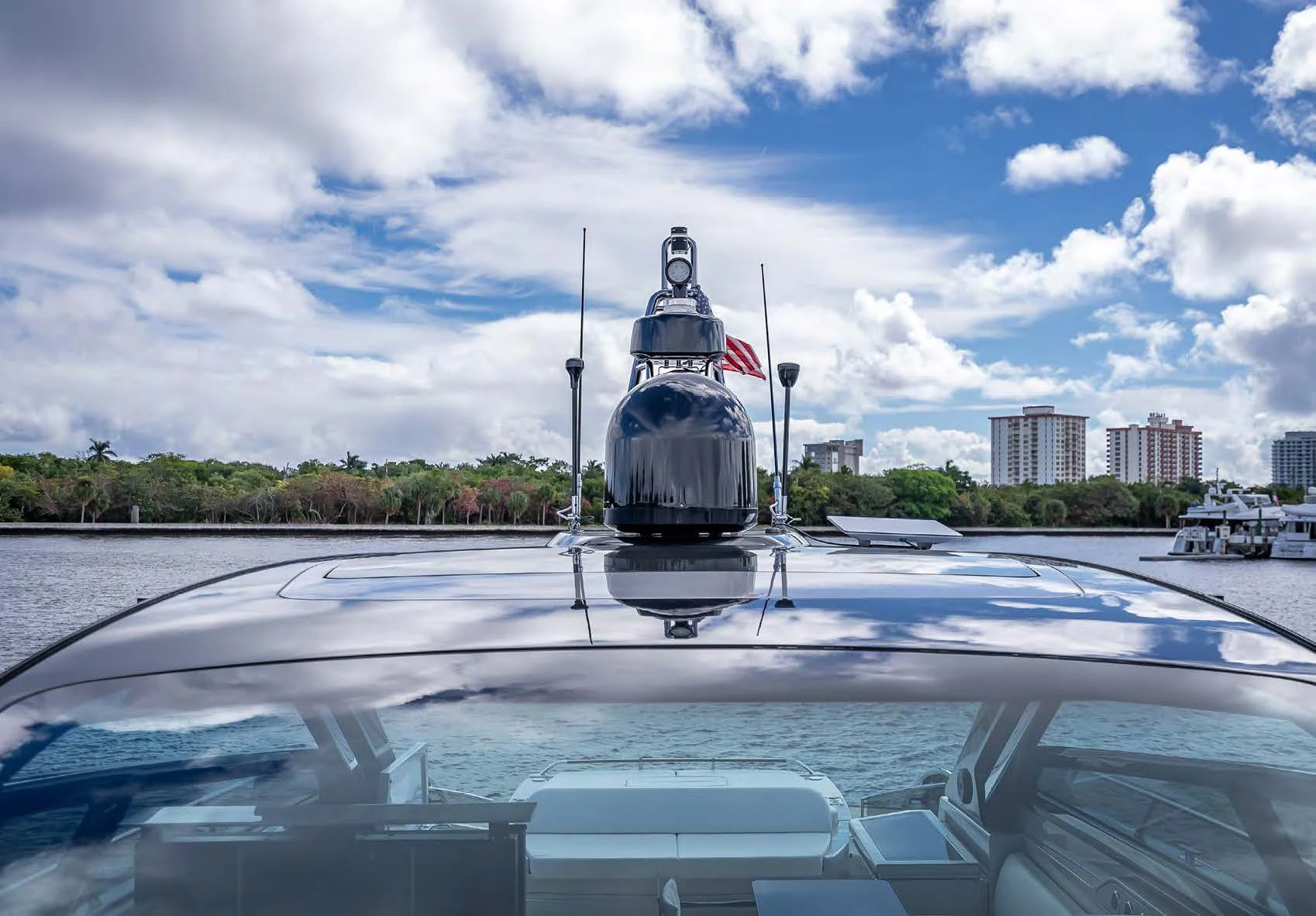 a boat on the water aboard JACQPOT Yacht for Sale