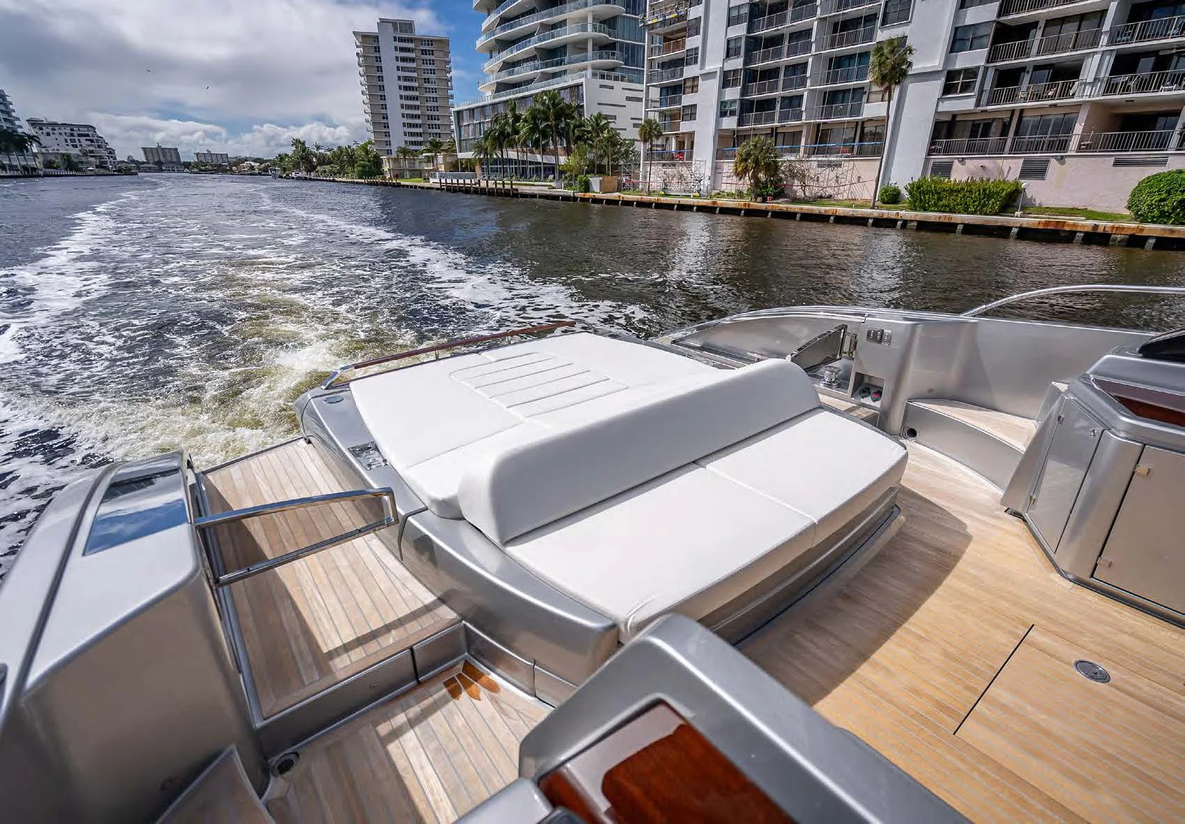 a boat on the water aboard JACQPOT Yacht for Sale