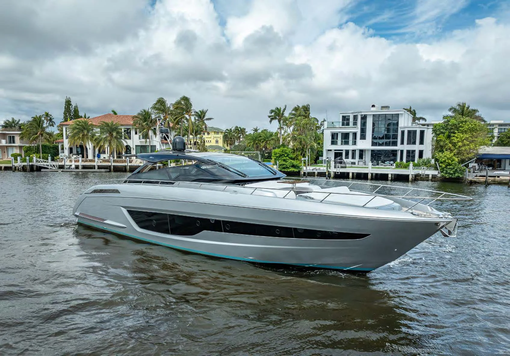 a boat on the water aboard JACQPOT Yacht for Sale