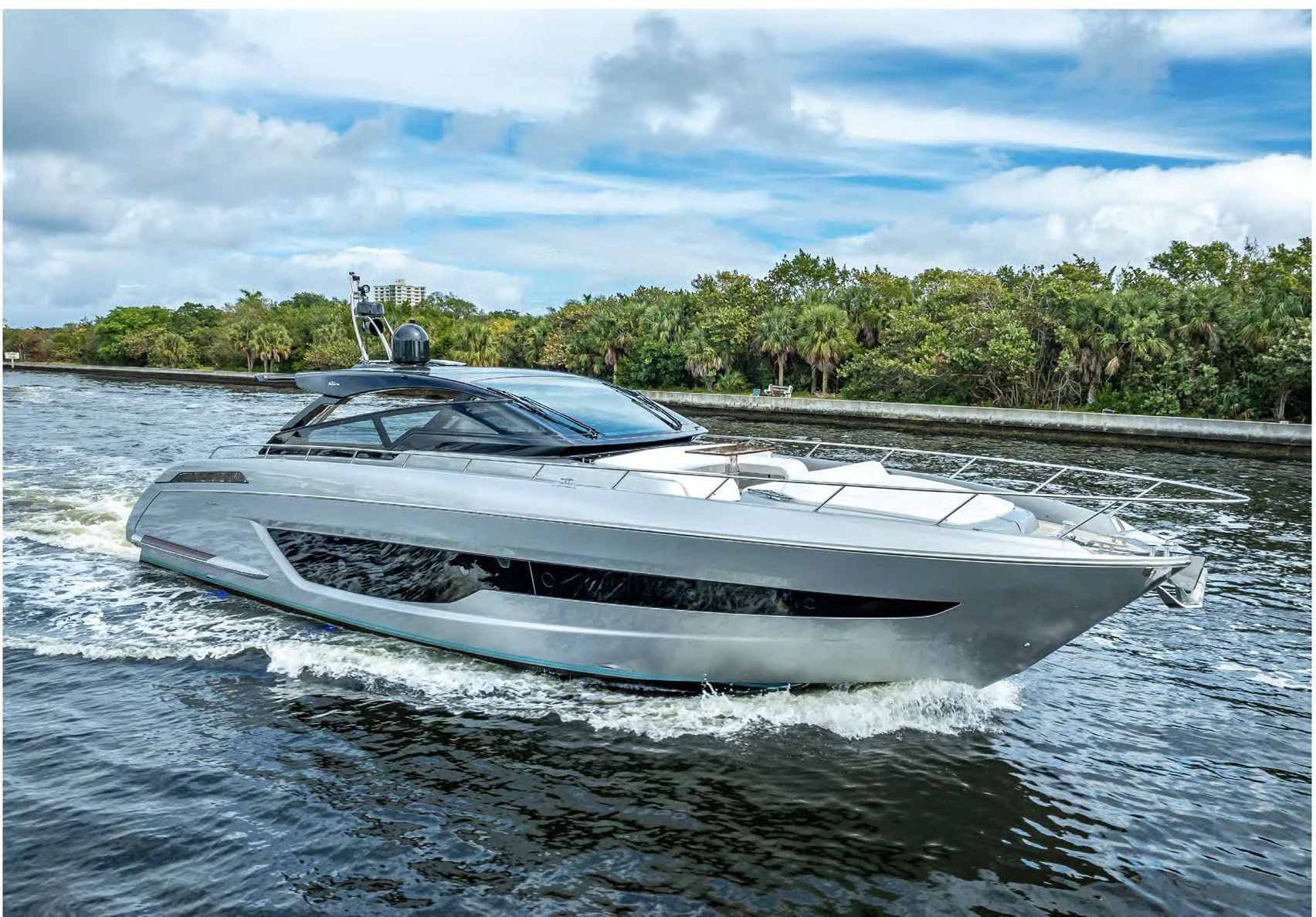 a boat on the water aboard JACQPOT Yacht for Sale