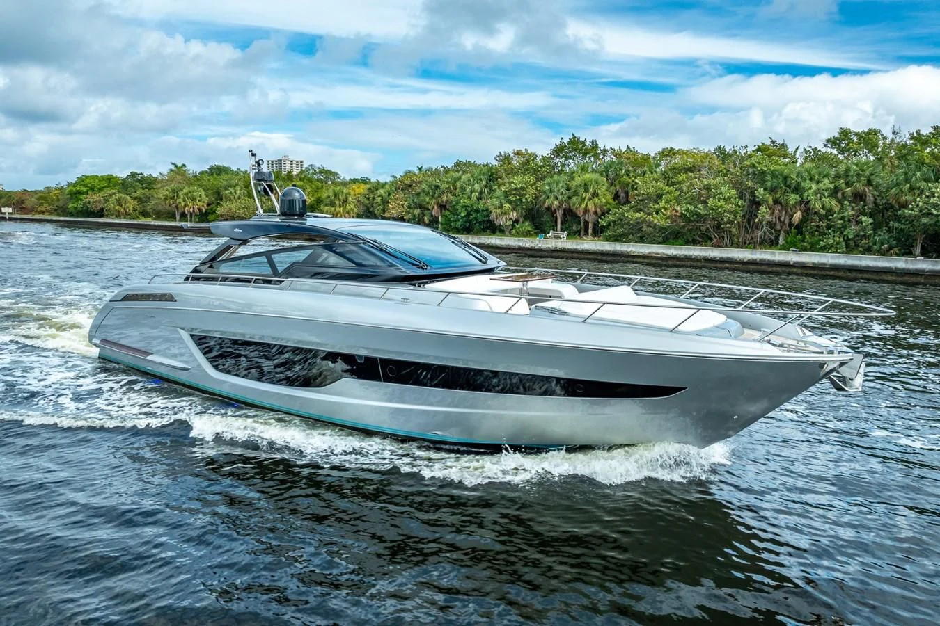 a boat on the water aboard JACQPOT Yacht for Sale
