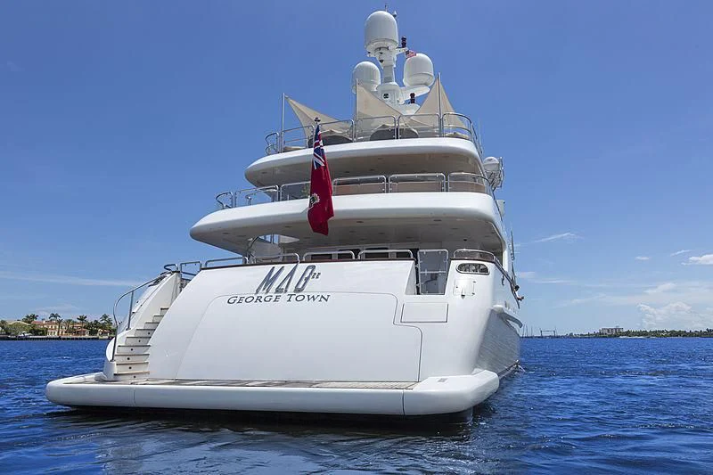 a white boat in the water aboard GROOVER Yacht for Sale