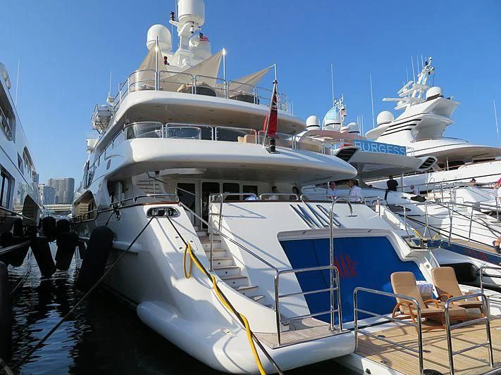 a group of boats docked aboard GROOVER Yacht for Sale