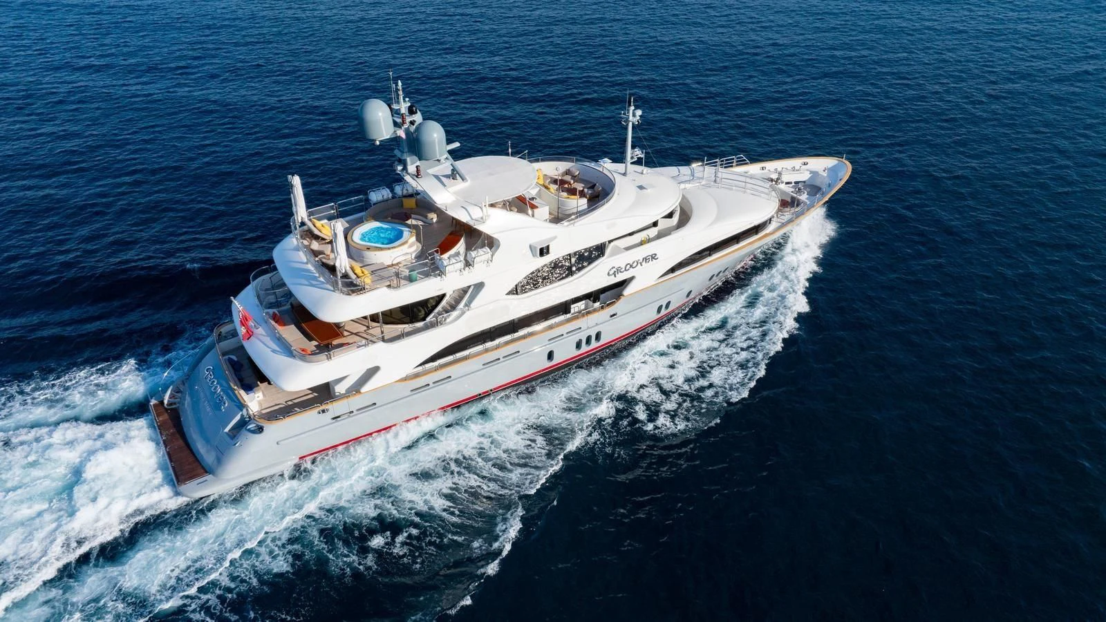 a boat on the water aboard GROOVER Yacht for Sale
