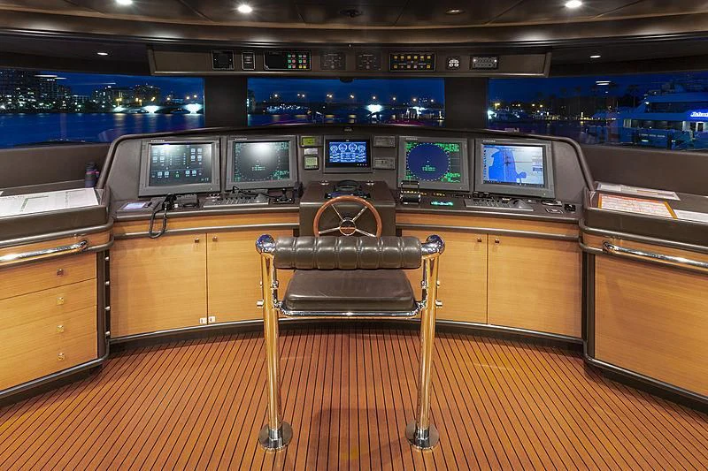 a chair in a room aboard GROOVER Yacht for Sale