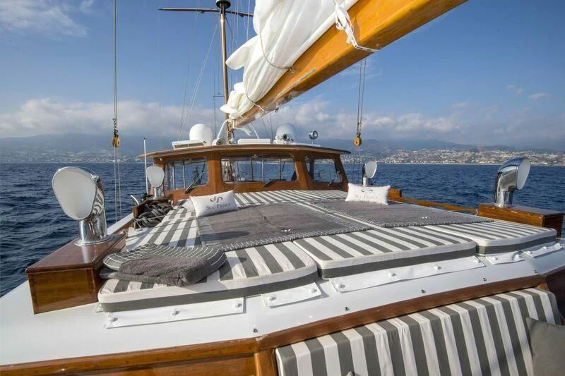 a boat on the water aboard SEA PRINCE Yacht for Sale