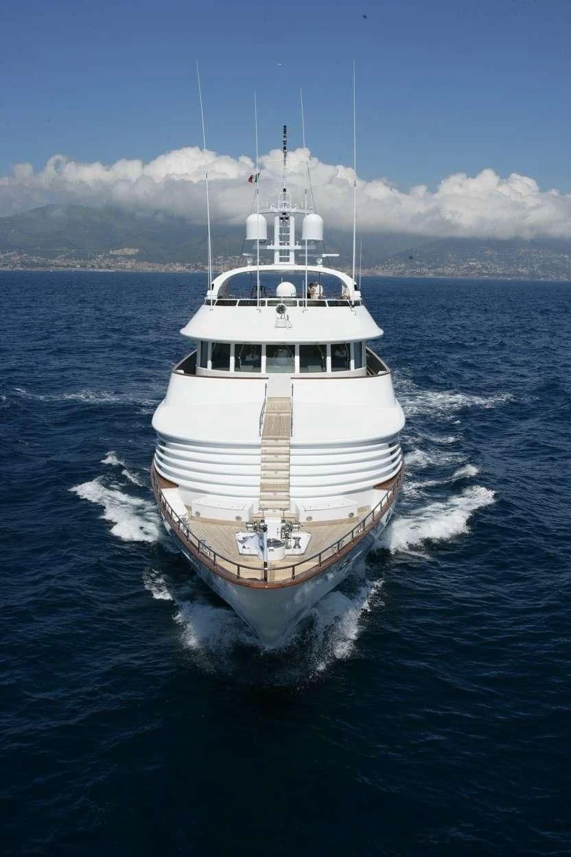 a boat on the water aboard AZUL V Yacht for Charter