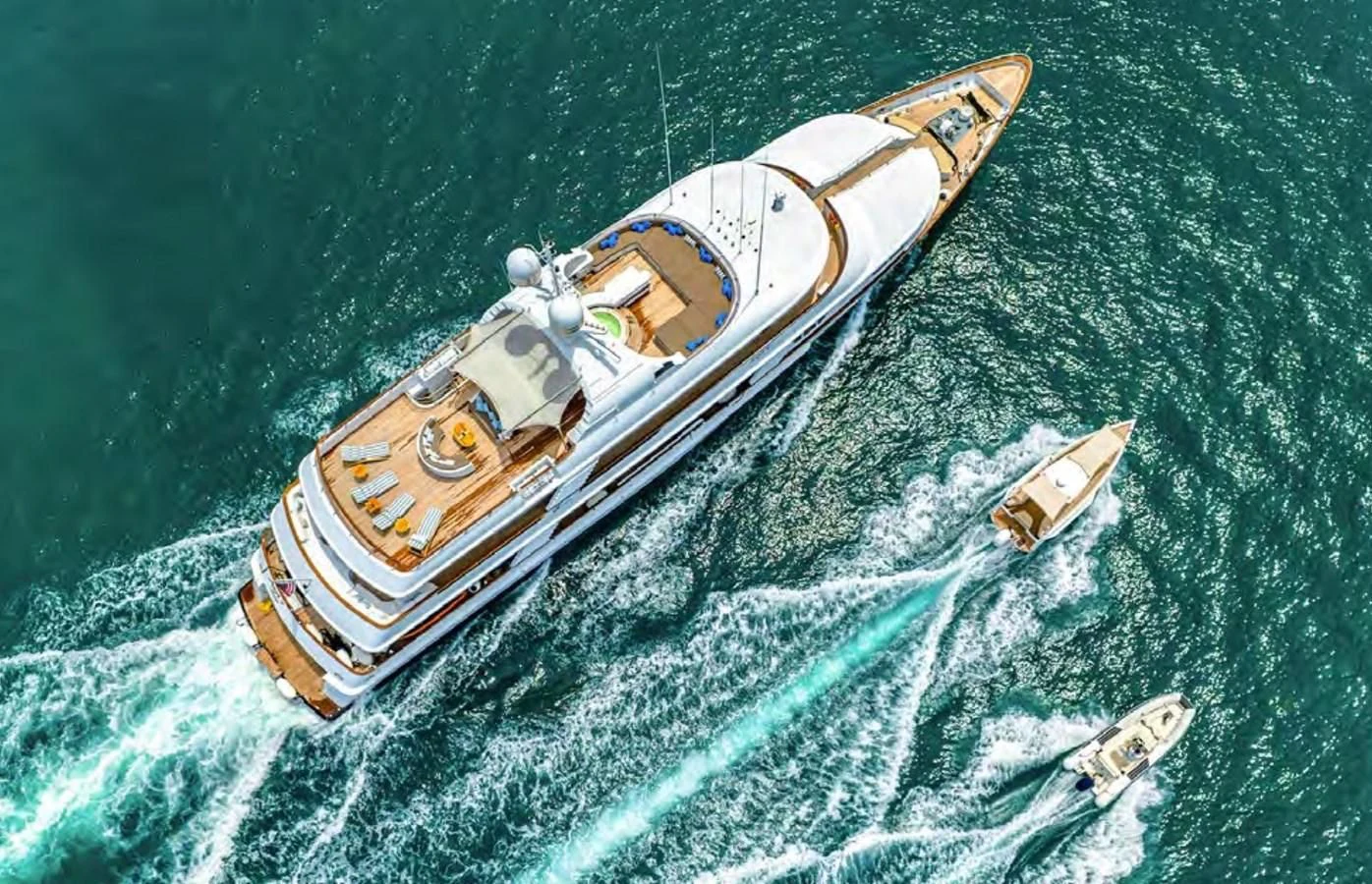 a satellite in space aboard AZUL V Yacht for Charter