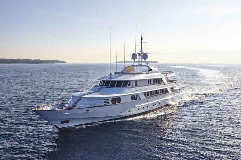 a boat in the water aboard AZUL V Yacht for Charter