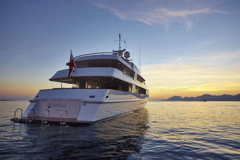 a boat in the water aboard AZUL V Yacht for Charter