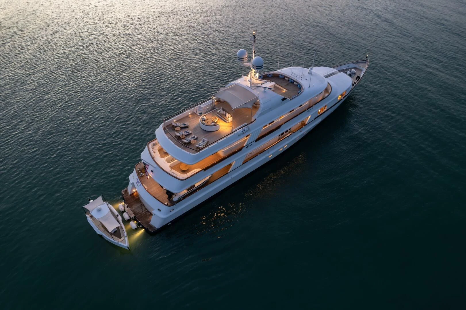 a ship in the water aboard AZUL V Yacht for Charter
