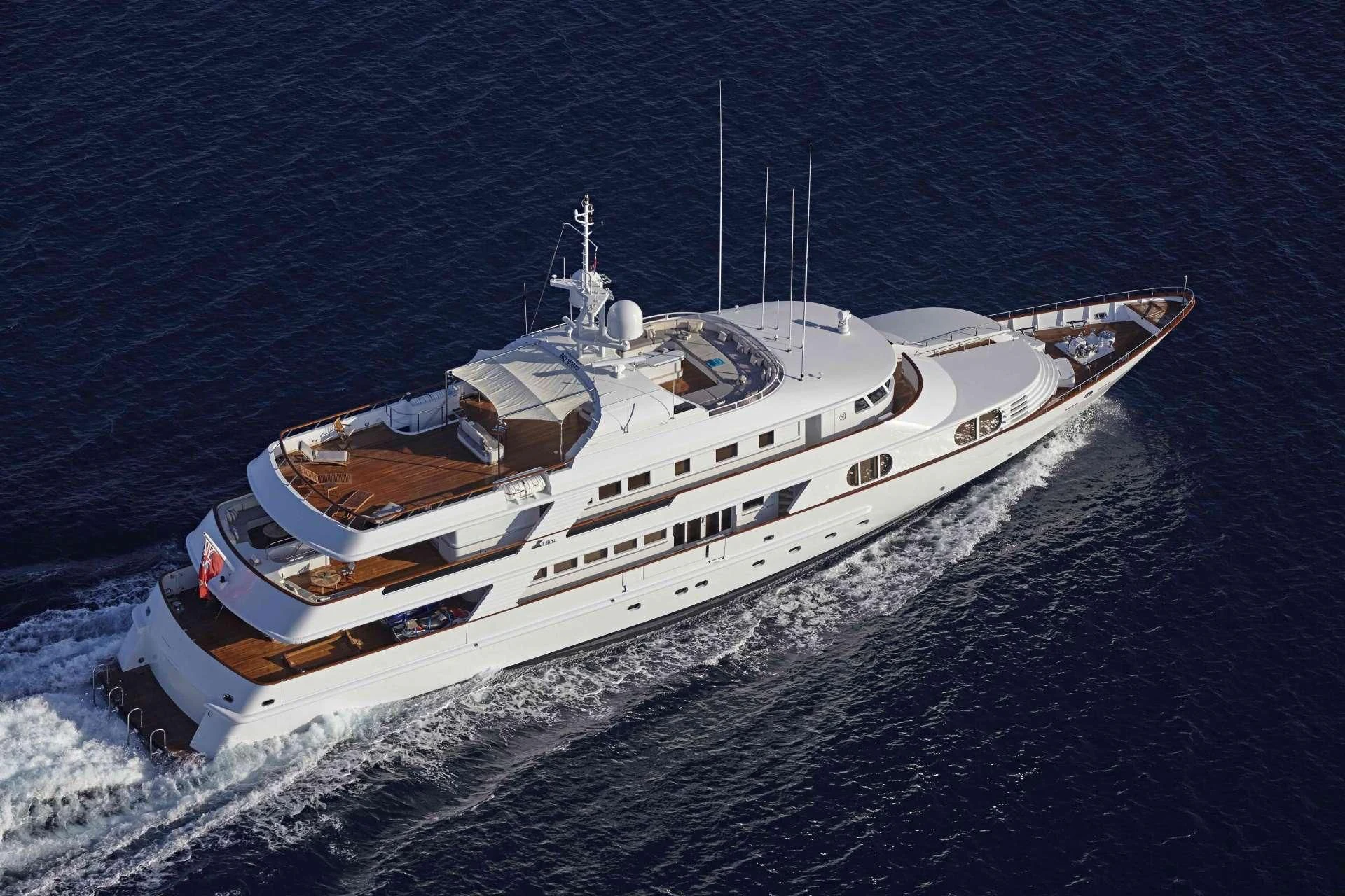 a ship in the water aboard AZUL V Yacht for Charter