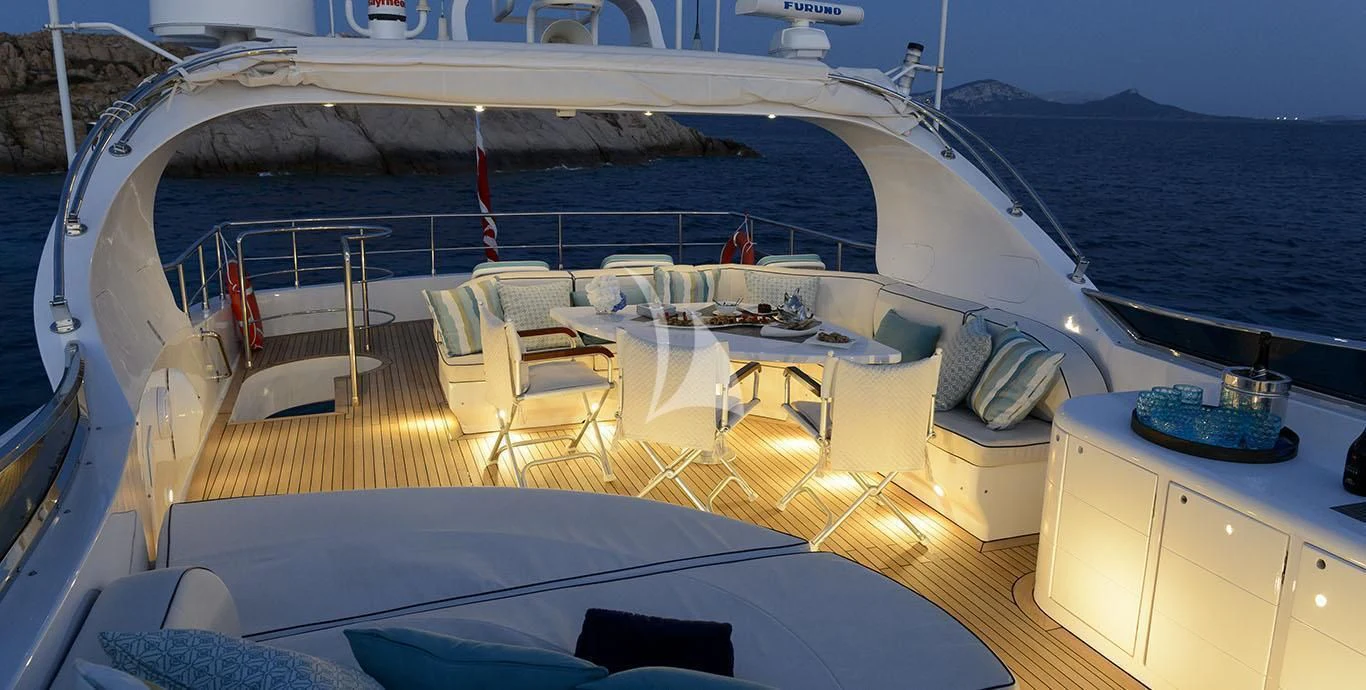a boat on the water aboard AMAYA Yacht for Sale