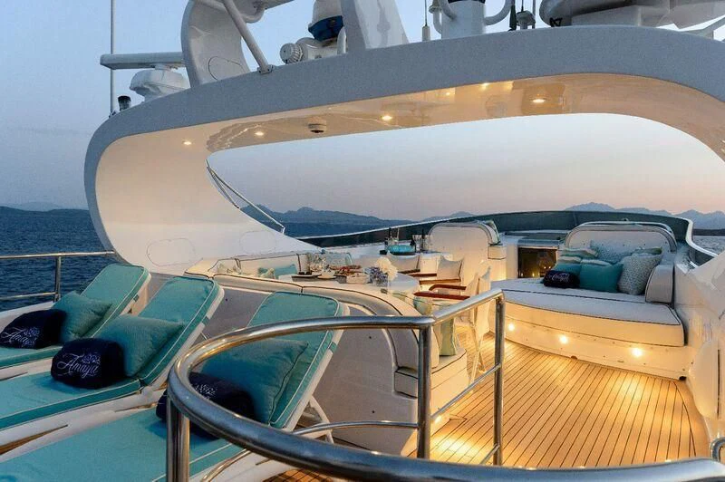 a boat on the water aboard AMAYA Yacht for Sale