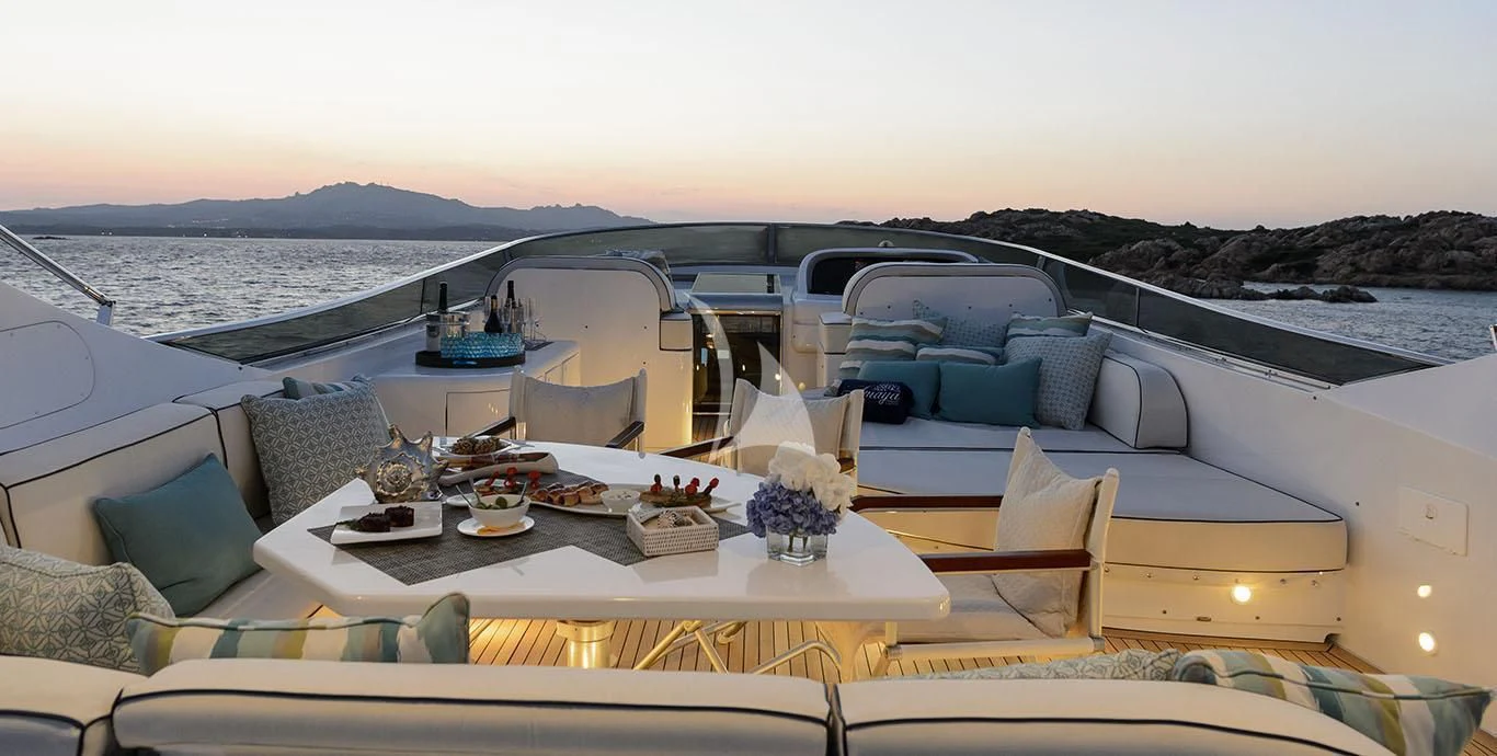 a boat on the water aboard AMAYA Yacht for Sale