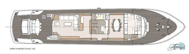 diagram aboard AMAYA Yacht for Sale