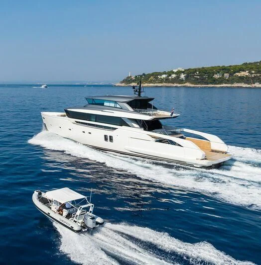 a boat on the water aboard PANAME Yacht for Sale