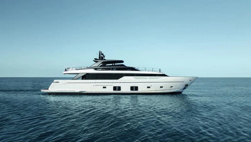 a white yacht in the water aboard PANAME Yacht for Sale