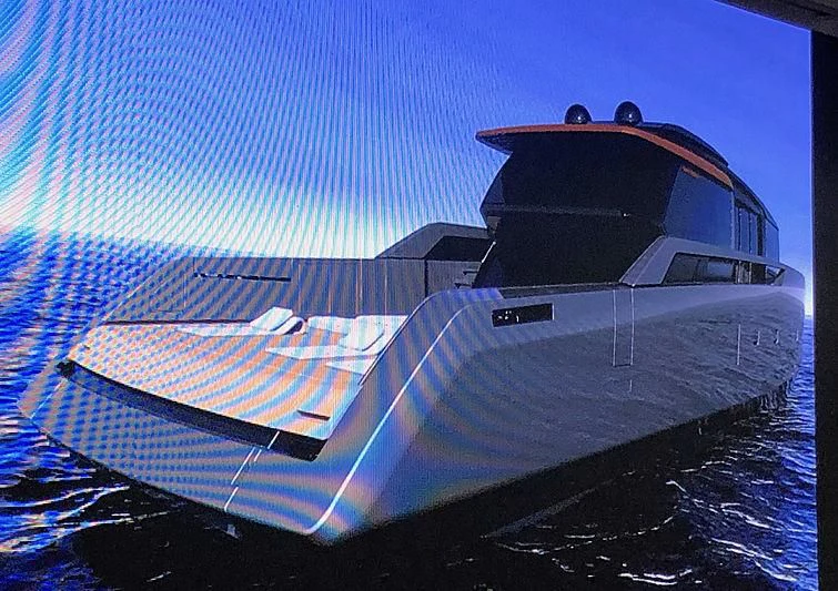 a space ship in outer space aboard PANAME Yacht for Sale