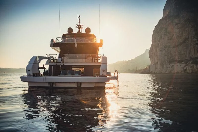 a boat on the water aboard PANAME Yacht for Sale