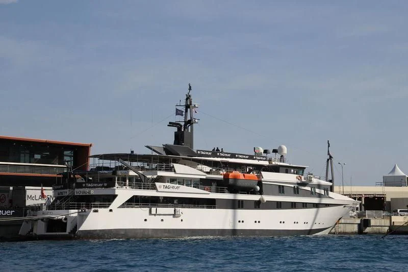 a large white boat aboard VARIETY VOYAGER Yacht for Sale