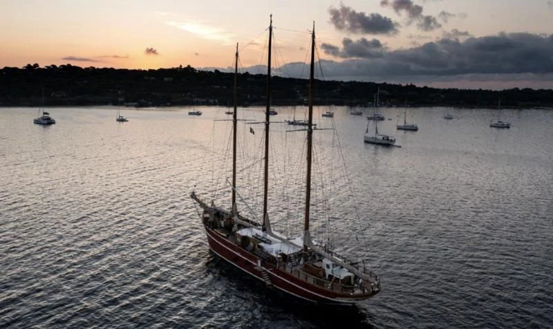 a boat in the water aboard FRANCESCO PETRARCA Yacht for Sale