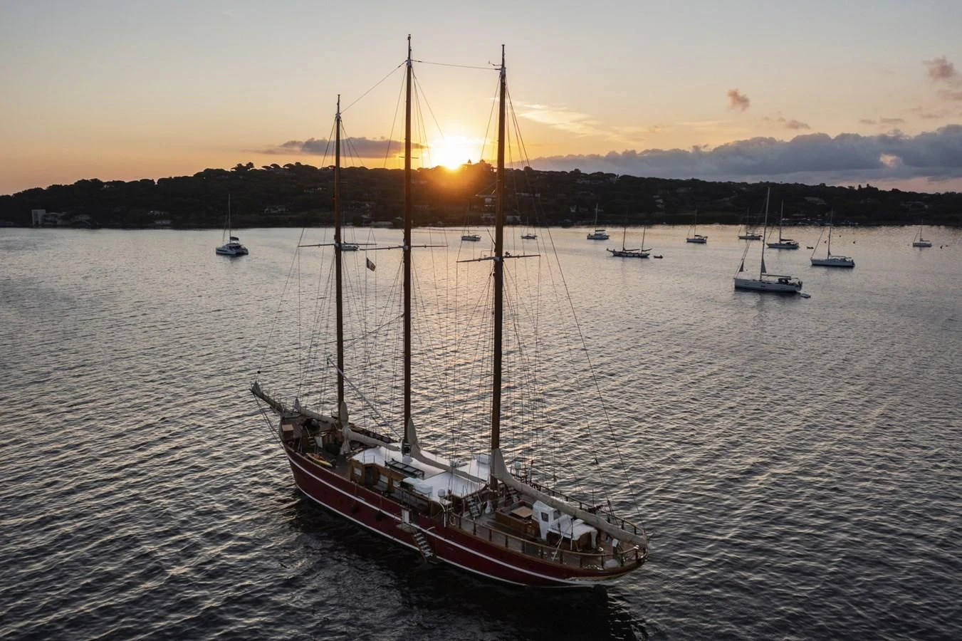 a boat in the water aboard FRANCESCO PETRARCA Yacht for Sale